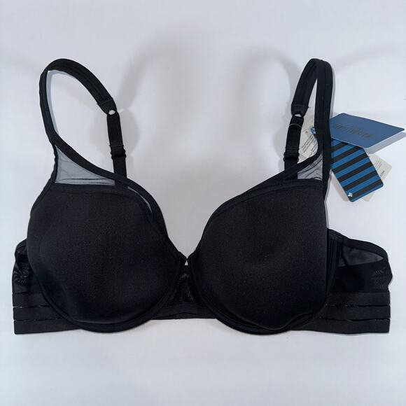 Maison Lejaby Bra Women's 36C Black Nufit Underwire Stretchy Spacer Bra French - Picture 1 of 11